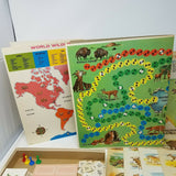 Comptons Pictured Encyclopedia Animal Lore Milton Bradley Activity Kit 7102 1963