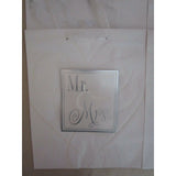 Mr. & Mrs. Hallmark Expressions Gift Bags Wedding Anniversary 3D White Lot of 4