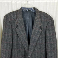 Dario di Napoli Herringbone Tweed Blazer Wool Sport Coat Jacket Mens 42L Italy