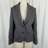 Vintage The Villager Wool Tweed Patch Elbows Riding Jacket Blazer Womens size 14