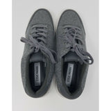 Steve Madden P-Yasser Fuzzy Gray Lo Tops Lace Up Shoes Sneakers Mens size 8 1135