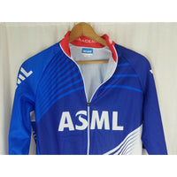 BioRacer ASML Long Sleeve Full Zip Up Cycling Jersey Mens Unisex Size 5 XL Blue