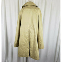 Fleurette Passport Ing Loro Piana & Co. A-Line Swing Trench Coat Womens 16 Tan