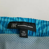 INC Patterns Quick Dry Swim Trunks Briefs Swimming Shorts Suit Mens XXL Blue NWT