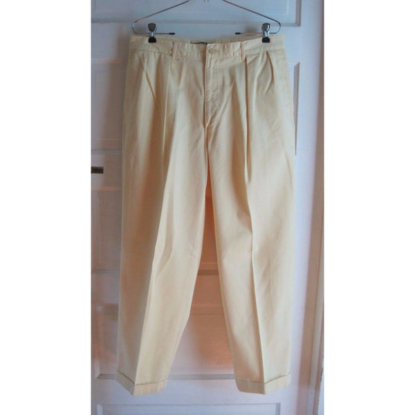 Polo Chinos Authentic Dry Goods Ralph Lauren Yellow Pants Khakis Mens 34 x 27