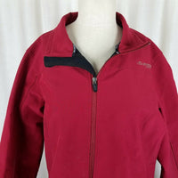 Dickies Storm Fleece Lined All Weather Windbreaker Jacket Full Zip Womens L Red