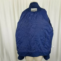 Nike Quilted Insulated Lightweight Windbreaker Jacket Parka Womens L Navy Blue