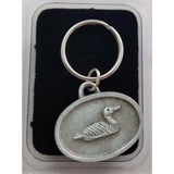 Loon Duck Bird Pewter Keyring Keychain FOB Maine Souvenir Lake Metal Car Keys