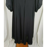 Alan Ray & Co Original Black Long Maxi Dress Jacket Suit Womens M FORMAL GOWN