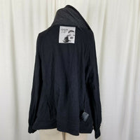 Guess Funnel Cowl Neck Shawl Collar Zip Up Sweatshirt Sweater Jacket Womens M