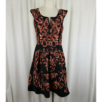 Yoana Baraschi Anthropologie Mirissa Fit & Flare Twirl Dress Womens 4 Tapestry