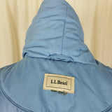 LL Bean Shawl Collar Lightweight Quilted Puffer Jacket Womens L Snap Up Parka