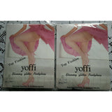NOS Yoffi Top Fashion Shimmy Glitter Pantyhose Style No 985 One Size Fits 5-5 10