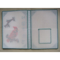 Handmade Plastic Canvas Mat Notes Notebook Cardinal Red Bird Needlework Crochet