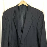 Oleg Cassini Couture Basketweave Worsted Wool Sport Coat Jacket Blazer Mens 48L