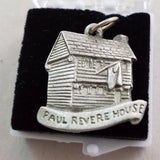 Paul Revere House Pewter Charm Silver Necklace Jewelry New England Souvenir MA