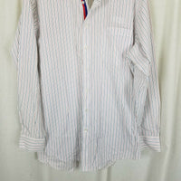 Avis Budget Employee Uniform Long Sleeve Button Up Dress Shirt Mens L Jeff Banks