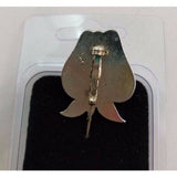 Red Apple for the Teacher Lapel Pin Brooch Safety Pin Back Shiny Maine Souvenir