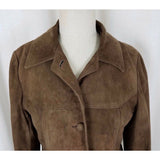 Vintage Leathers by New England Sportswear Brown Brushed Jacket Womens S USA