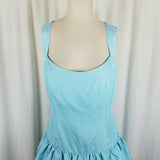 Isaac Mizrahi for Target Blue Tiered Scoop Neck Sleeveless Party Dress Womens 10