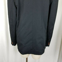 Esprit Collection Black Twill Blazer Jacket Womens L Vintage Preppy 3 Button 80s