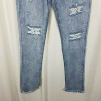 Dance & Marvel Distressed Raw Edge Hem Faded Blue Jeans Womens S Denim Destroyed