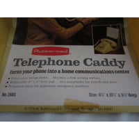 Vintage Rubbermaid Telephone Caddy Rotary Phone Plastic Case 70s Harvest NOS