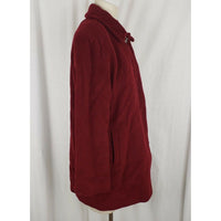 Liz Claiborne Petites Wool Cashmere 3/4 Walking Car Coat Peacoat Womens 10P Red
