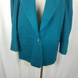 LL Bean Petites Wool Cashmere Boyfriend Style Blazer Jacket Womens 20P Plus Size