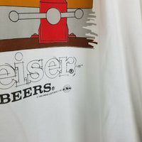 Vintage Budweiser King of Beers Its Tool Time TShirt Mens XL 90s Bench Peg Board