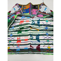 Vintage Woven Poncho Serape Drug Rug Jacket Guatemala Girls Boys Kids 5 6 Ethnic