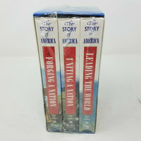 Readers Digest The Story of America VHS, 2001, 3-Tape Set, Readers Digest Box