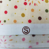 Fireworks Polka Dotted Fabric 1 yard Classic Cottons Yellow Red Green Material