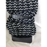 Nicole Miller Sweater Knit LegWarmers Boots One Size OS Black White Striped NWT