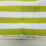 Bekko by Trenna Travis Michael Miller Lime Green Thin Stripe Fabric Vintage