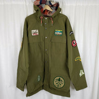 LL Bean X Todd Snyder Baxter State Parka W Patches Antique Olive Jacket Mens XXL