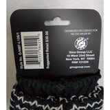 Nicole Miller Sweater Knit LegWarmers Boots One Size OS Black White Striped NWT