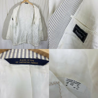 David Wood Southwick Blue Seersucker Pinstripe Blazer Sport Coat Jacket Mens 47