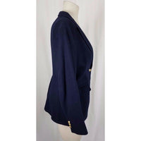 Vintage LL Bean 2 Button Up Wool Jacket Coat Blazer Womens 12 USA 80s Riding