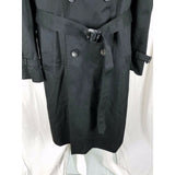 Galleon Insulated Double Breasted Trench Coat Mens 40R Removable Lining Black
