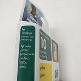 HP 10 2000c 2500c Yellow Ink Cartridge New Sealed Genuine Original Expired