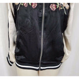 Pacsun Kendall & Kylie Embroidered Eagles Roses Satin Bomber Jacket Womens S