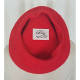 Vintage 1950s Fashions by Arlington Fifth Avenue 100% Wool Red Beret HAT Chapeau