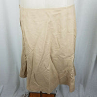 Talbots Collection Wool & Angora Fit & Flare Skirt Womens 16 Tan Italian Fabric