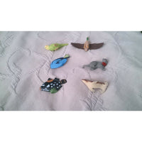 Lot 6 Fish Seal Parrot Duck Safari Ltd Wild Animals Play Toys RUBBER Figures