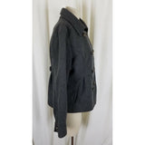 Amelia by BeCool Wool Charcoal Military Double Breasted Peacoat Jacket Womens L