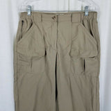 LL Bean Nylon Cargo Lightweight Hiking Trousers Pants Womens M Outdoor Adventure