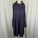 Pure Jill Jersey Knit Cowl Neck Sack Shirt Dress Womens M Womens XL Turtleneck