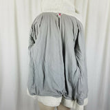 LL Bean Hooded Shearling Lined Wool Toggle Knit Sweater Jacket Cardigan Womens S