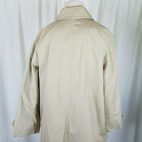 London Fog Maincoats Petites Summer Rain Trench Coat Womens 12P Placket Front